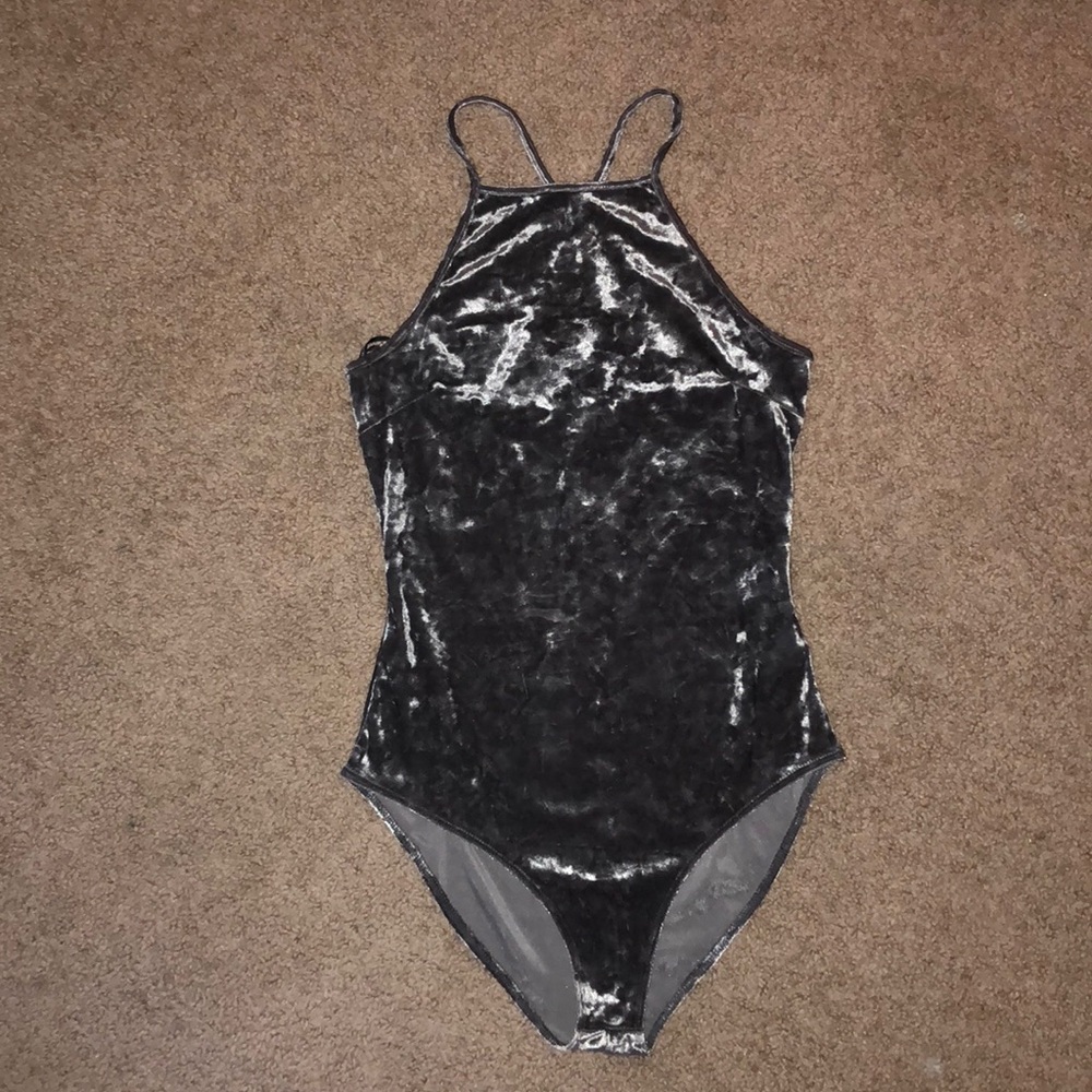 Velvet body suit